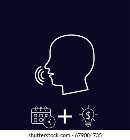 Line icon-  speak