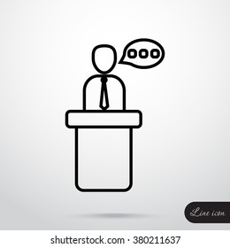 Line icon- speaker