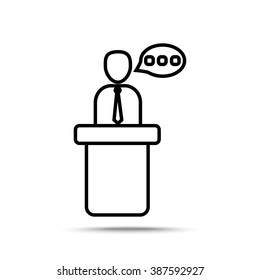 Line icon- speaker