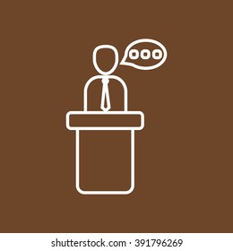 Line icon- speaker