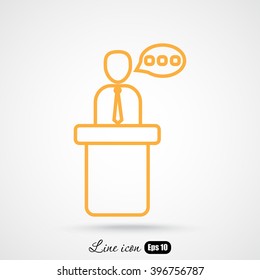 Line icon- speaker