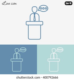Line icon- speaker