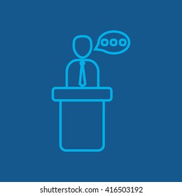 Line icon- speaker