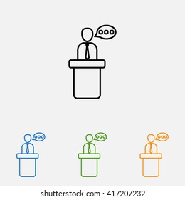 Line icon- speaker