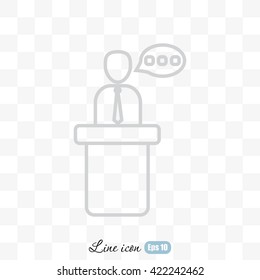 Line icon- speaker