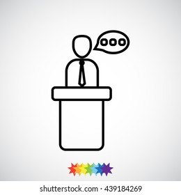 Line icon- speaker