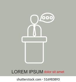 Line icon- speaker