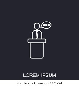 Line icon- speaker