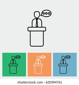 Line icon- speaker