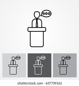 Line icon- speaker