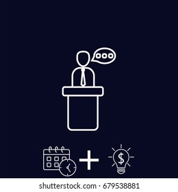 Line icon- speaker