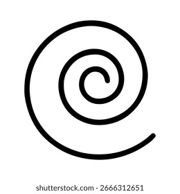 Line icon spiral vector on white background
Vector line icon on white background
