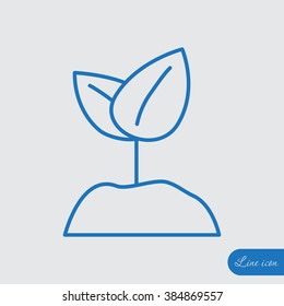 Line icon-  Sprout