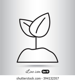 Line icon-  Sprout