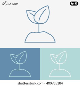 Line icon-  Sprout