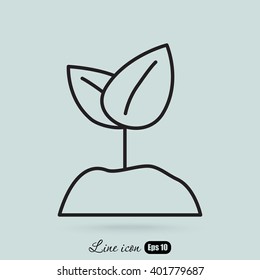 Line icon-  Sprout