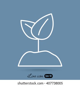 Line icon-  Sprout