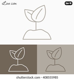 Line icon-  Sprout