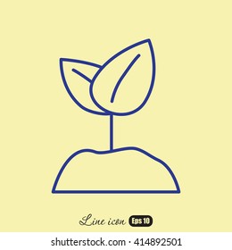 Line icon-  Sprout
