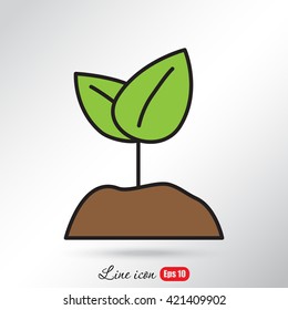 Line icon-  Sprout