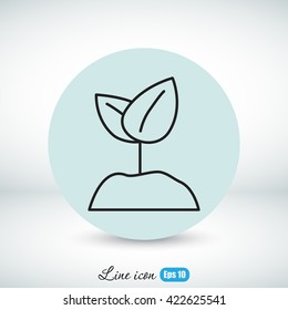 Line icon-  Sprout