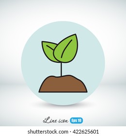 Line icon-  Sprout