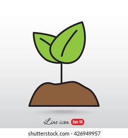 Line icon-  Sprout