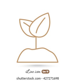 Line icon-  Sprout
