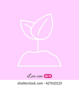 Line icon-  Sprout