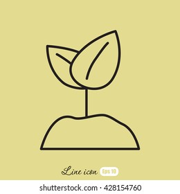 Line icon-  Sprout