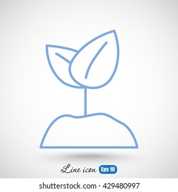Line icon-  Sprout