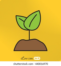 Line icon-  Sprout