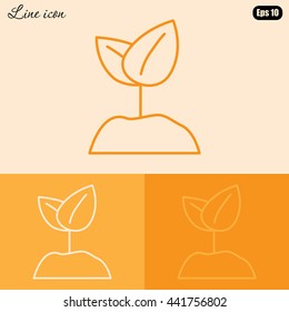 Line icon-  Sprout