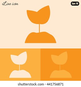 Line icon-  Sprout