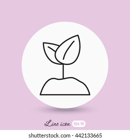 Line icon-  Sprout