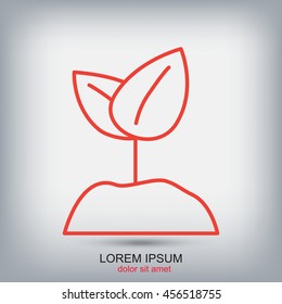 Line icon-  Sprout