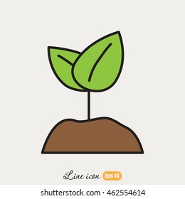 Line icon-  Sprout
