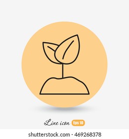 Line icon-  Sprout