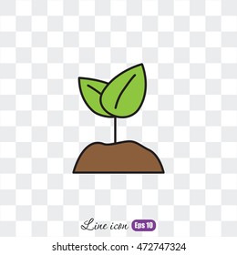 Line icon-  Sprout