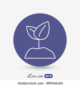 Line icon-  Sprout