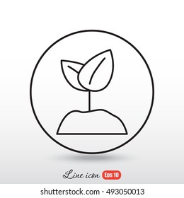 Line icon-  Sprout