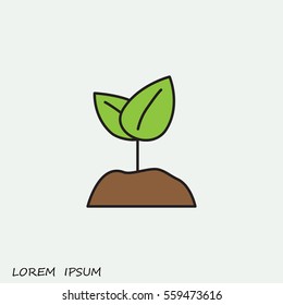 Line icon-  Sprout