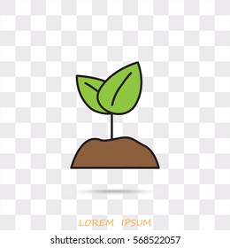 Line icon-  Sprout