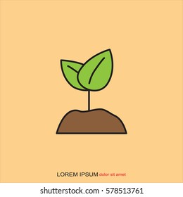 Line icon-  Sprout