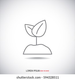 Line icon-  Sprout