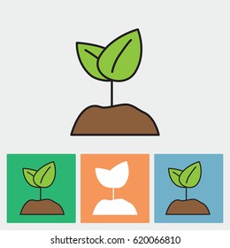 Line icon-  Sprout