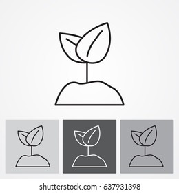 Line icon-  Sprout