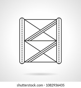 Line icon stage construction