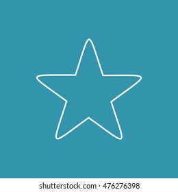 Line Icon of Star.