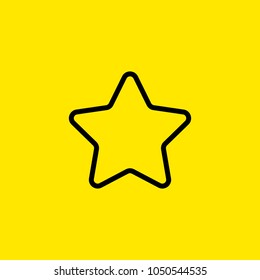 Line icon of star. Featured content, bonus, rating. Symbols concept. Can be used for web pictograms, design and application icons